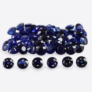 3 mm Natural Blue Sapphire Faceted Round AAA+ Grade Precious Loose Gemstone - 100% Natural Blue Sapphire Gemstone - Sapphire Birthstone