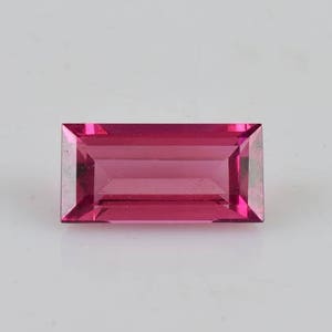 8x4x3mm Natural Pink Tourmaline Faceted Cut Baguette 1 Pieces 0.92 cts Loose Gemstone -100% Natural Pink Tourmaline Gemstone - TUPNK-1121