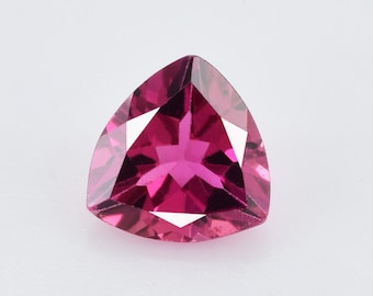 Natural Pink Tourmaline 7x7x3.8 mm Faceted Cut Trillion 1.07 cts 1 Piece Loose Gemstone - 100% Natural Pink Tourmaline Gemstone - TUPNK-1142