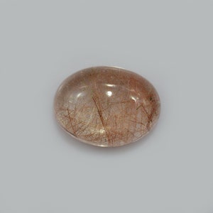 Natural Multi Rutilated Quartz 16x12 mm Cabochon Oval 10.40 cts Loose Gemstone , Rutilated Quartz Gemstone , Rutile Quartz , RLRED-1020