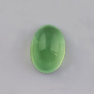 13.67 cts Natural Green Prehnite 17x12x8 mm Cabochon Oval Gemstone - 100% Natural Genuine Green Prehnite Gemstone - PHGRN-1047