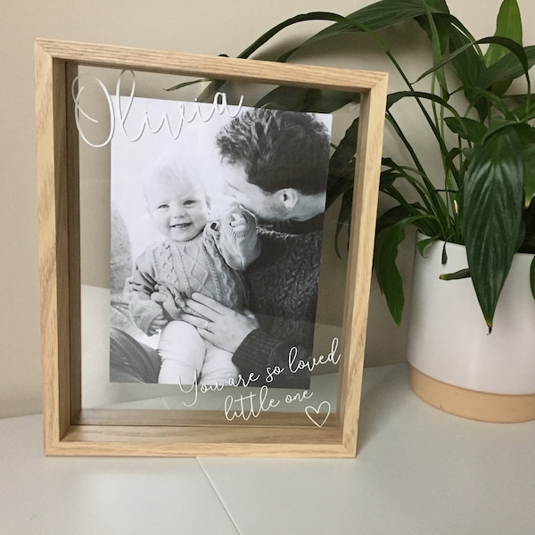 Personalised photo frame, new baby gift, new baby frame, Personalised frame, new home gift, newlywed gift, baby photo frame, childrens frame