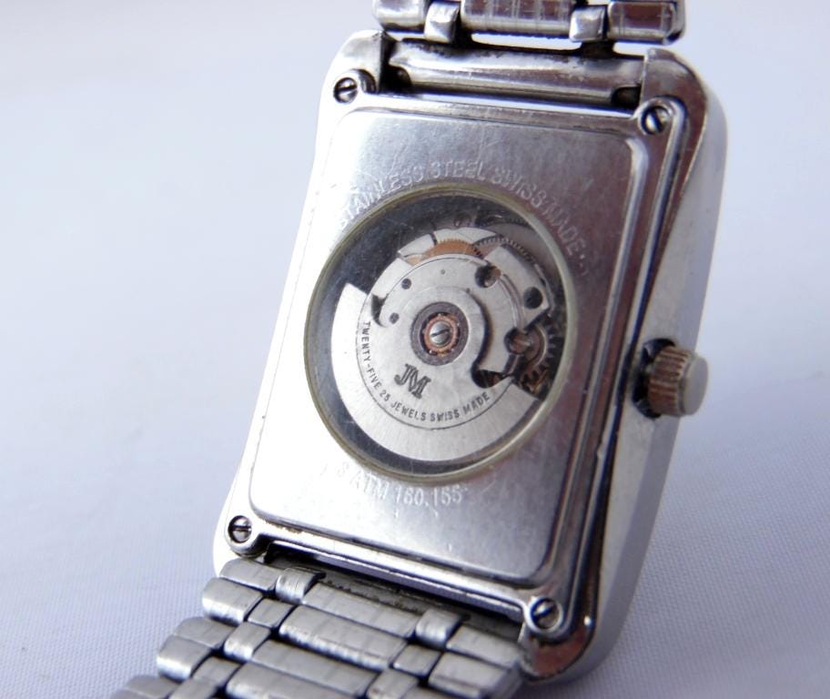 Jean Marcel Automatic Watch – Stainless Steel Swiss Made Men's Vintage ...