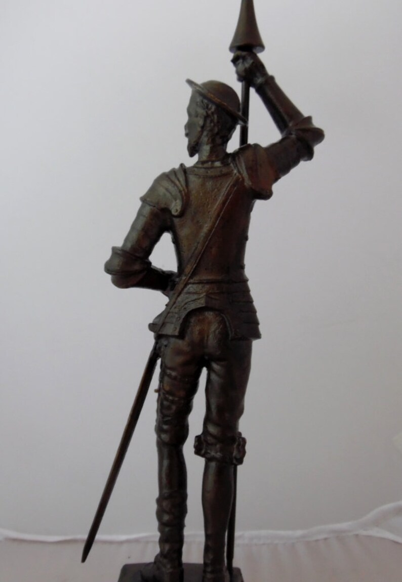 Rare vintage Don Quixote statue Art Deco Etsy