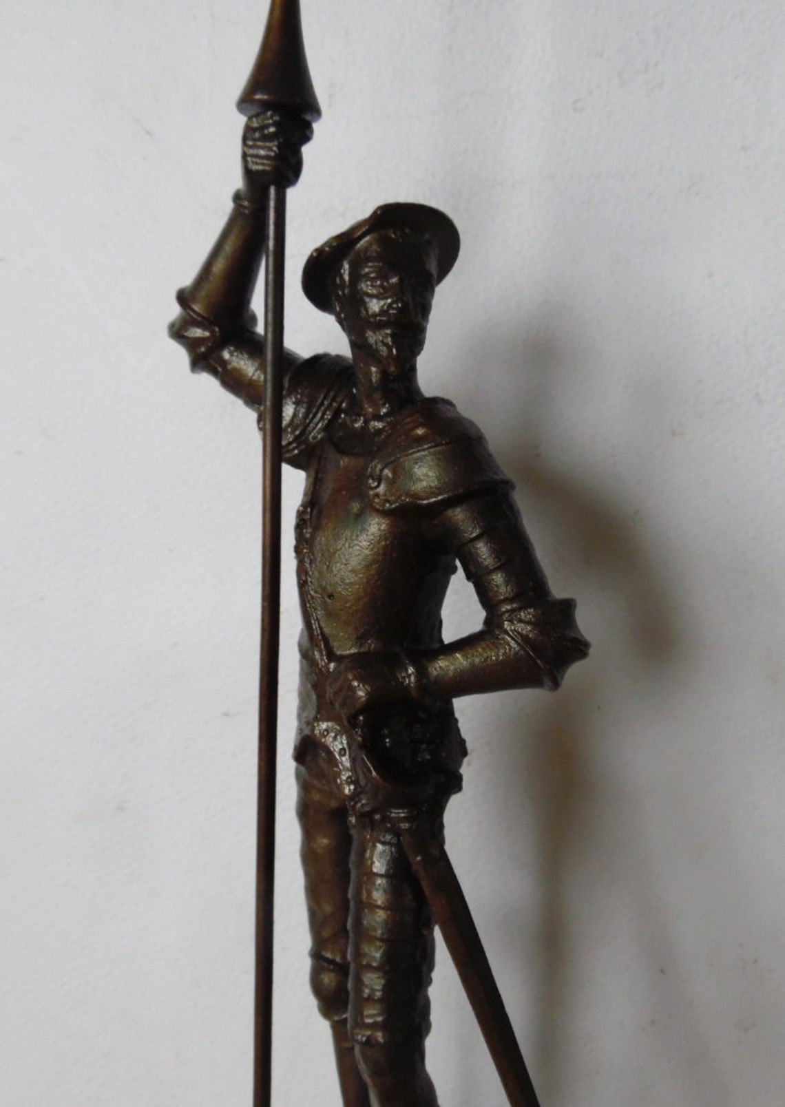 Rare vintage Don Quixote statue Art Deco Etsy