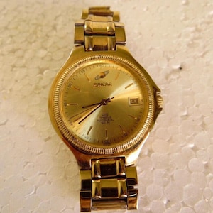 Vintage Enicar Automatic Men’s Watch – Swiss Made 25 Jewels, Gold Tone with Date