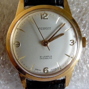 Pierpont Vintage Watch – Swiss Made Classic Men’s Wristwatch, Retro Style Timepiece