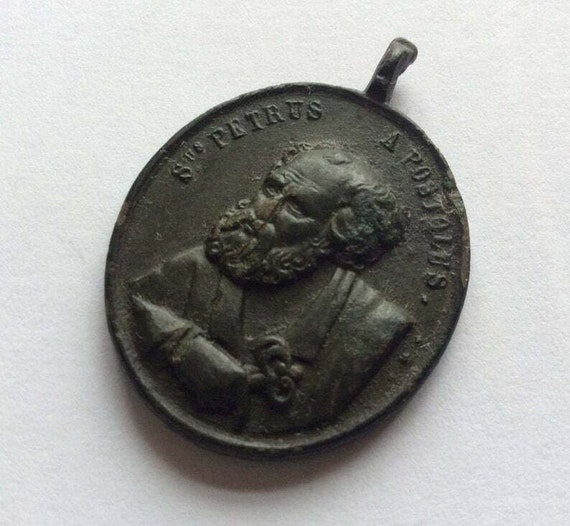 Vintage Religious Medallion - Apostol Paulus, St.… - image 3