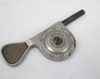 Antiker mechanischer RPM Tachometer - Geschwindigkeitsmesser von LS Starrett Patent 1897 & 1905
