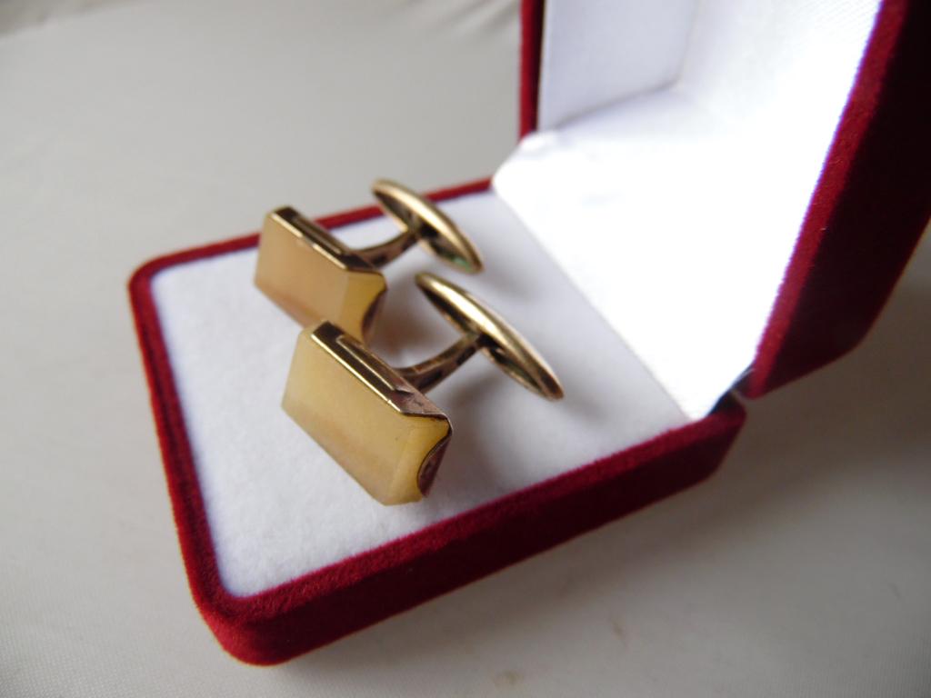 Vintage Russian Sterling Silver 875 Soviet Cufflinks 7.6 g