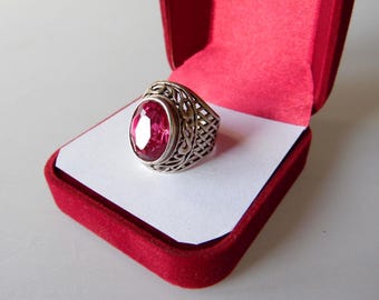 Vintage Russian sterling Silver ring of USSR 875 star