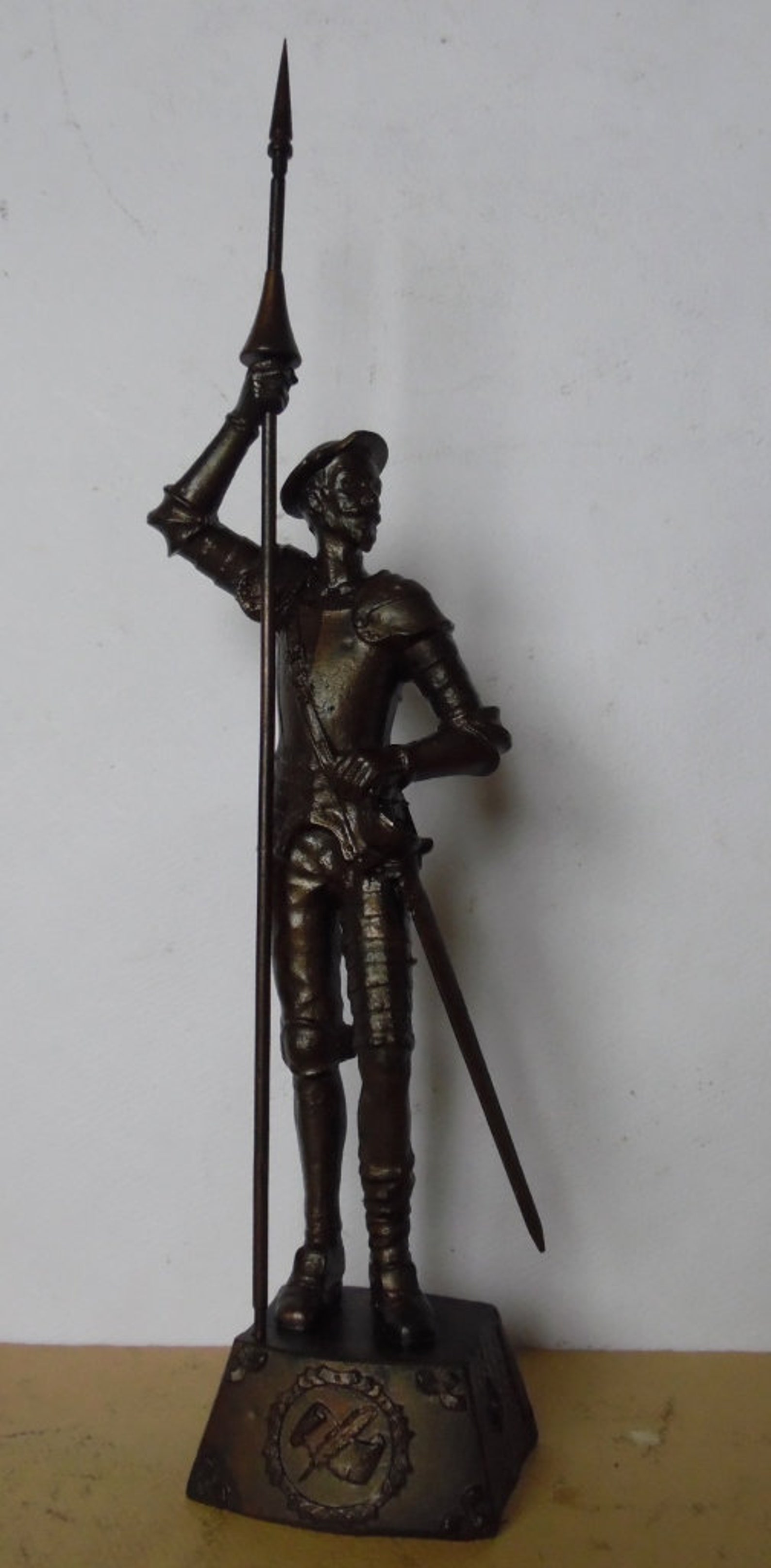 Rare vintage Don Quixote statue Art Deco Etsy