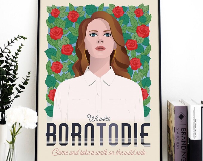 Lana del Rey poster, music poster, Born to die, California, Decoration, Wall Art