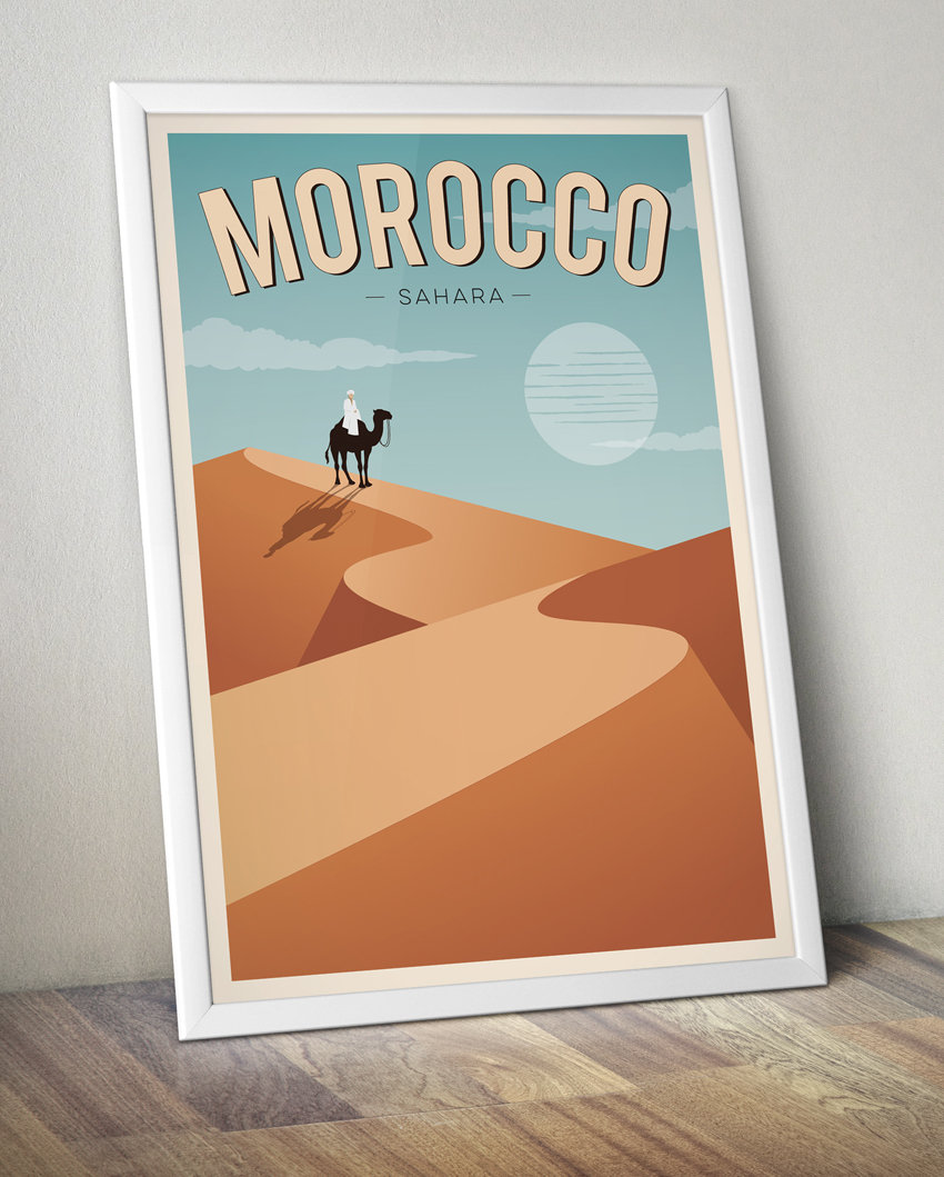 morocco tourist poster