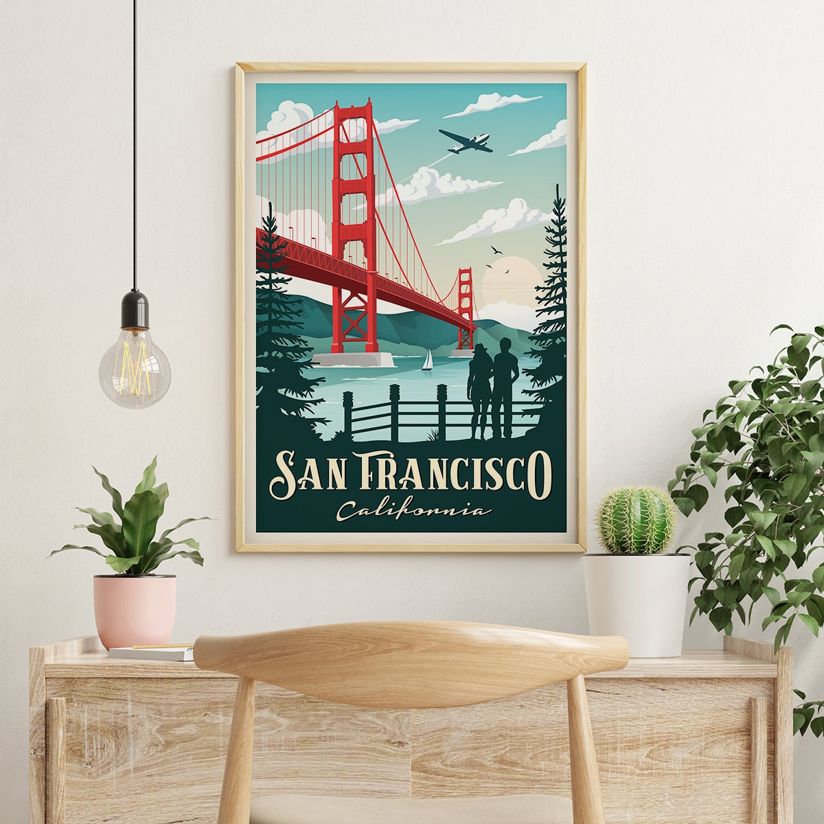 Decor Travel POSTER.San Francisco.Aviation Room Art.Room Interior design.657 Decor Travel POSTER.San Francisco.Aviation Room Art.Room Interior design.657