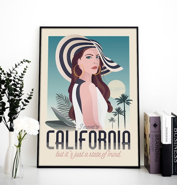 Lana Del Rey Poster, Music Poster, Born to Die, California, Decoration,  Wall Art 