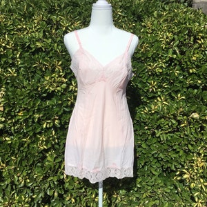 Vintage Petticoat - Osti Batiste - 34&quot; & 36&quot; Bust - Pink - Three Available - NOS  - 1970&#39;s  #20318