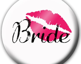 Venta - Botón de novia - Botones de despedida de soltera - Pines de boda - Novia del equipo - Insignia de novia - Etiqueta de novia