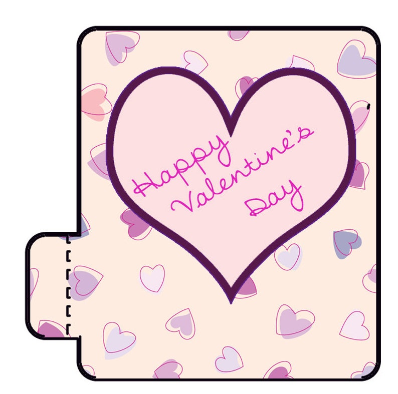 12-Valentinstag-Lippenbalsam Happy Valentines Day mein Lip Balm Hearts-Lippenbalsam Valentines begünstigt sein Bild 1