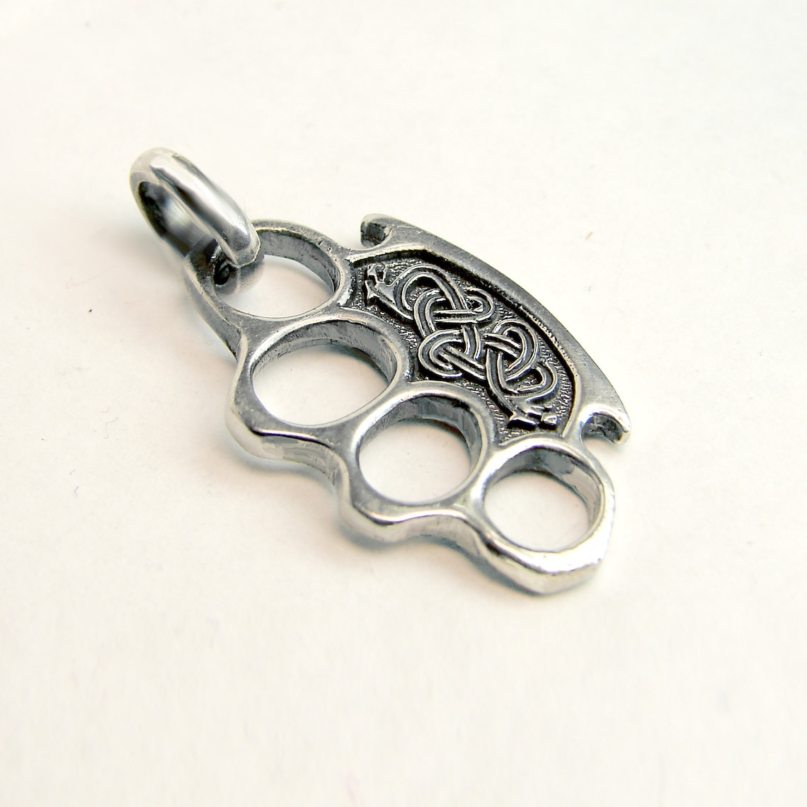 Wolf Brass Knuckle Pendant Brass Knuckles Necklace Fenrir. Etsy