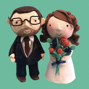 Personalised wedding gift/cake topper