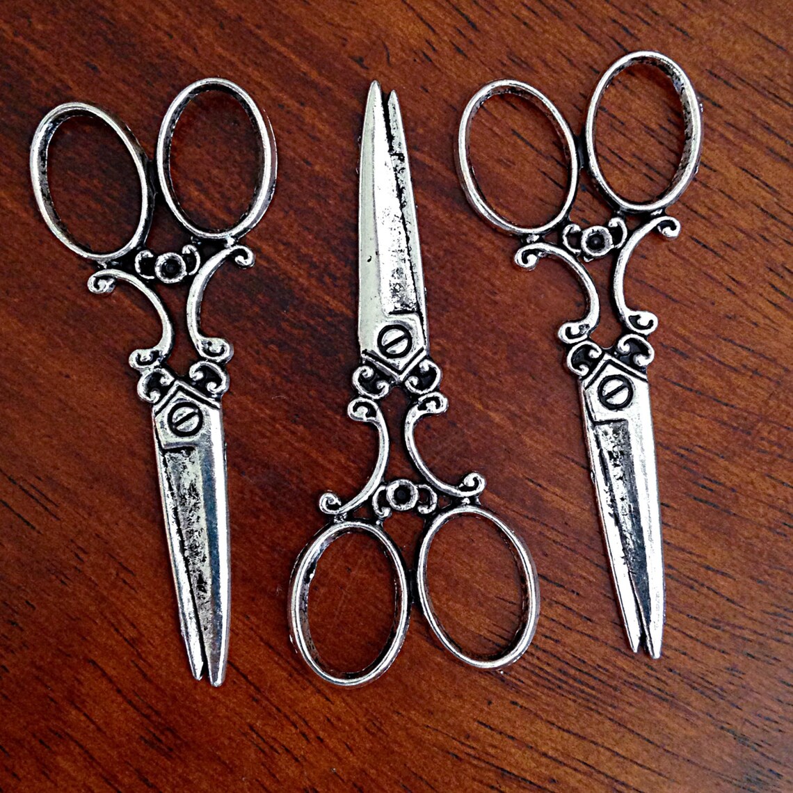 10 Scissor Charms Charms Bulk Charms Silver Scissors Etsy
