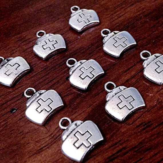 Bulk 25 Nurse Charms Antique Silver Charms Medical Charms - Etsy