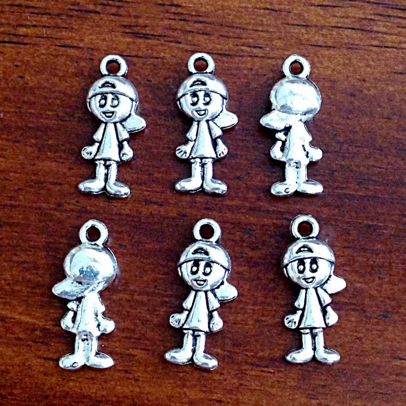 Bulk 30 Little Boy Charms Antique Silver Charms Silver Boy Etsy