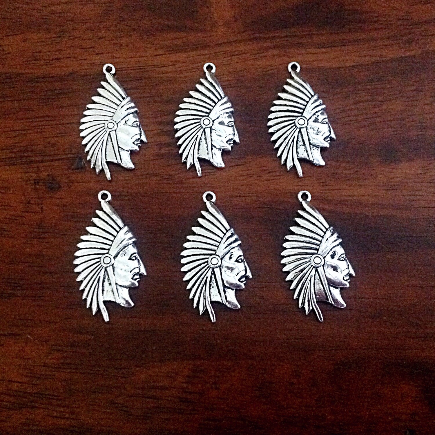 20pcs Indian Head Charms Headdress Charms Indian Head Etsy Canada