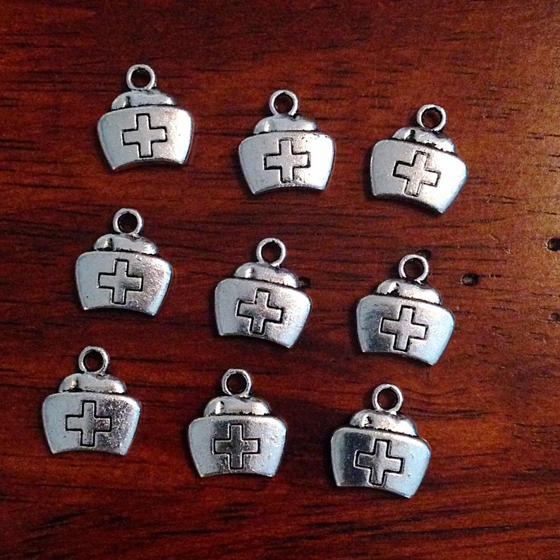 Bulk 25 Nurse Charms Antique Silver Charms Medical Charms Etsy