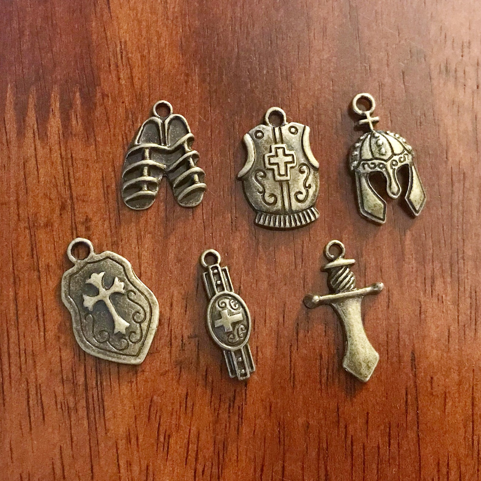 15 sets Armor on God Charms Full Armor Of God Charms 15 Etsy