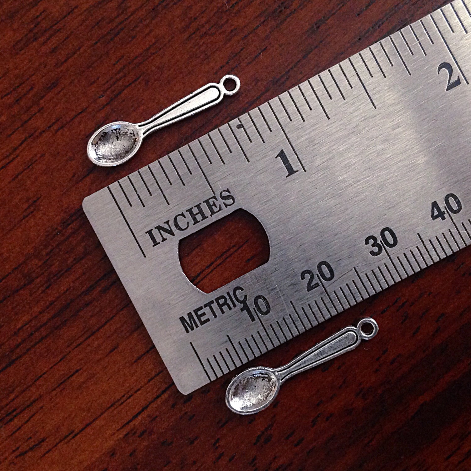 Bulk 50 Spoon Charms Antique Silver Spoon Charms Silverware Etsy