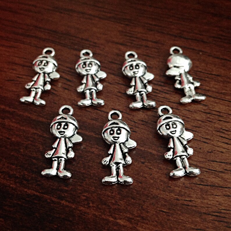 Bulk 30 Little Boy Charms Antique Silver Charms Silver Boy Etsy