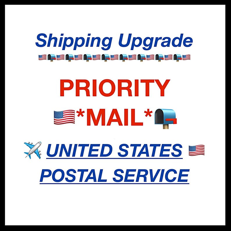 USPS Priority Shipping Upgrade Shipping for Domestic Orders Etsy