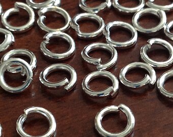 Strong Jump Rings, 100pcs, 6x1.2mm Jump Rings, 16 Gauge Heavy Duty 6mm x 1.2mm Jumprings, Industrial Strength Jump Rings, Findings