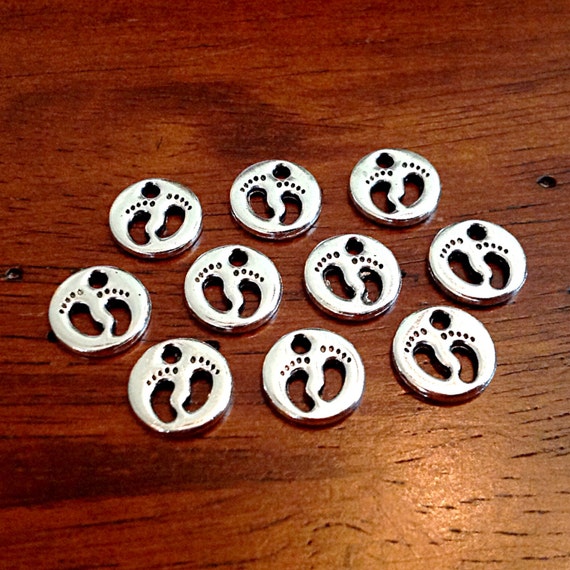 Baby feet charms bulk clearance