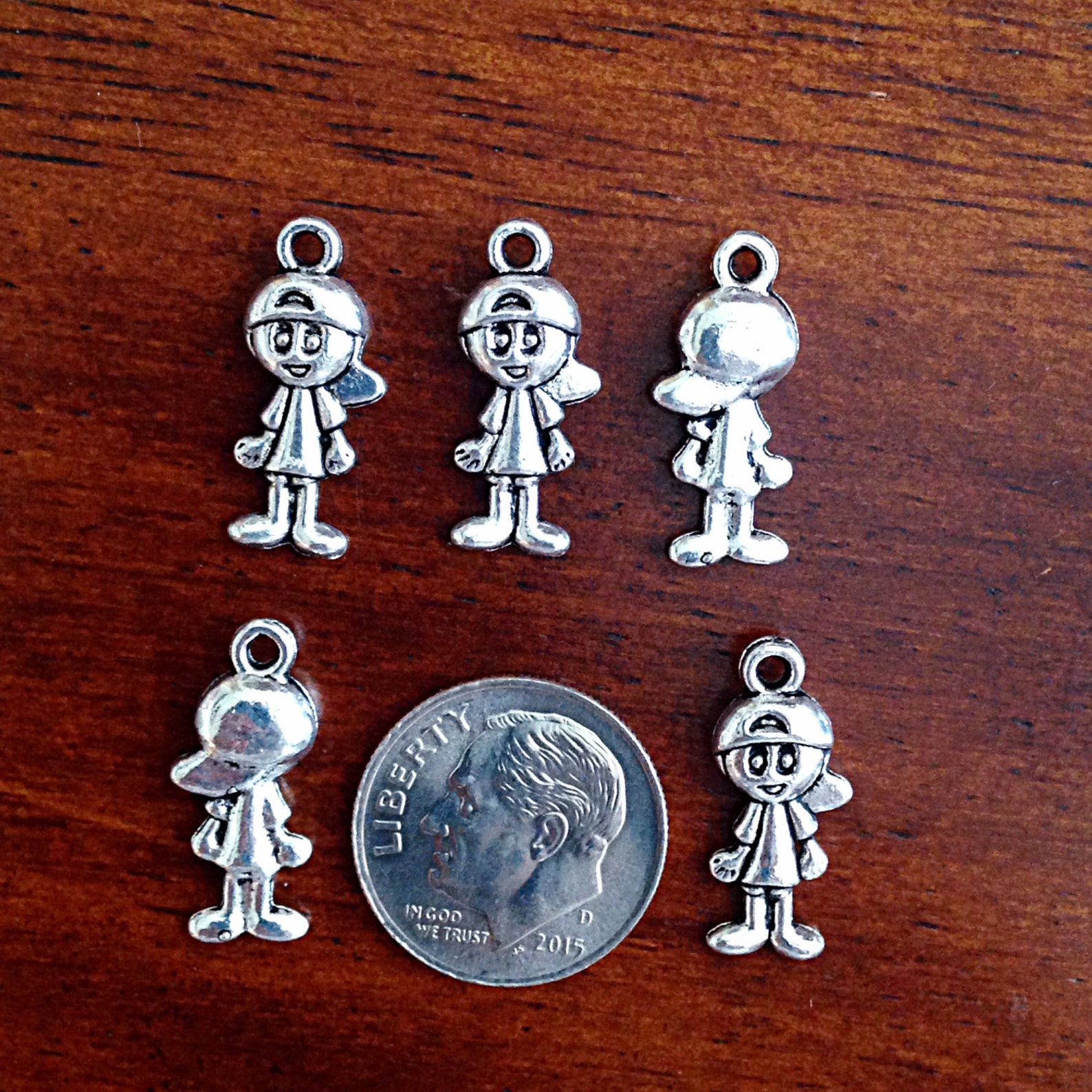Bulk 30 Little Boy Charms Antique Silver Charms Silver Boy Etsy