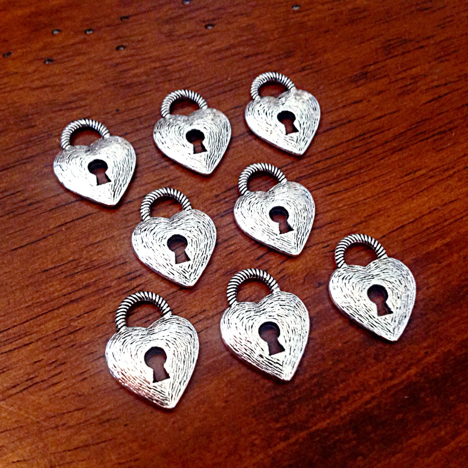 Bulk 20 Locket Charms Antique Silver Charms Lock Charms Etsy