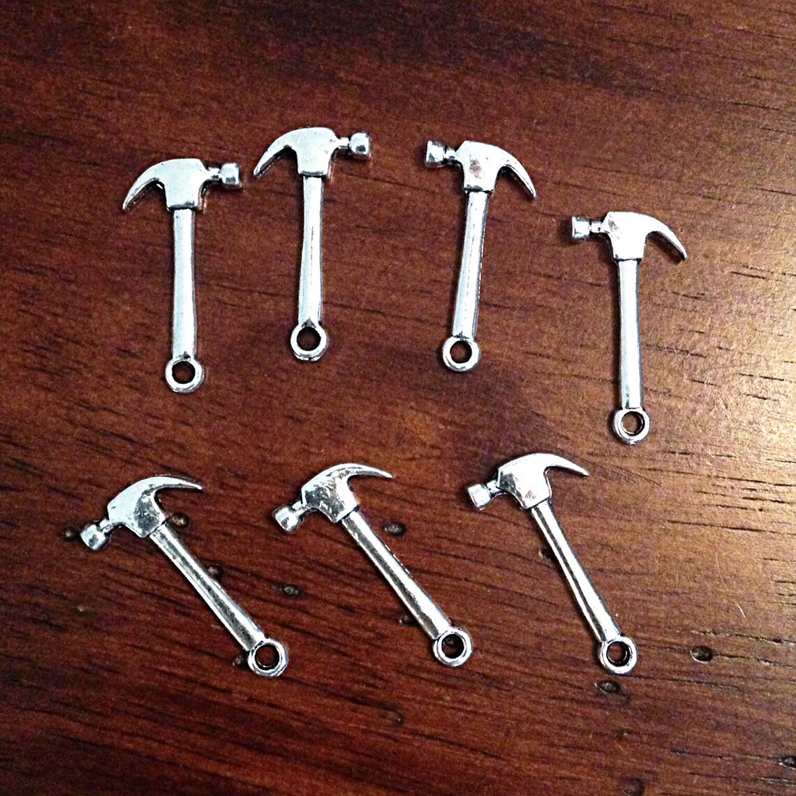 20pcs Hammer Charms Antique Silver Charms Fire Dept Etsy