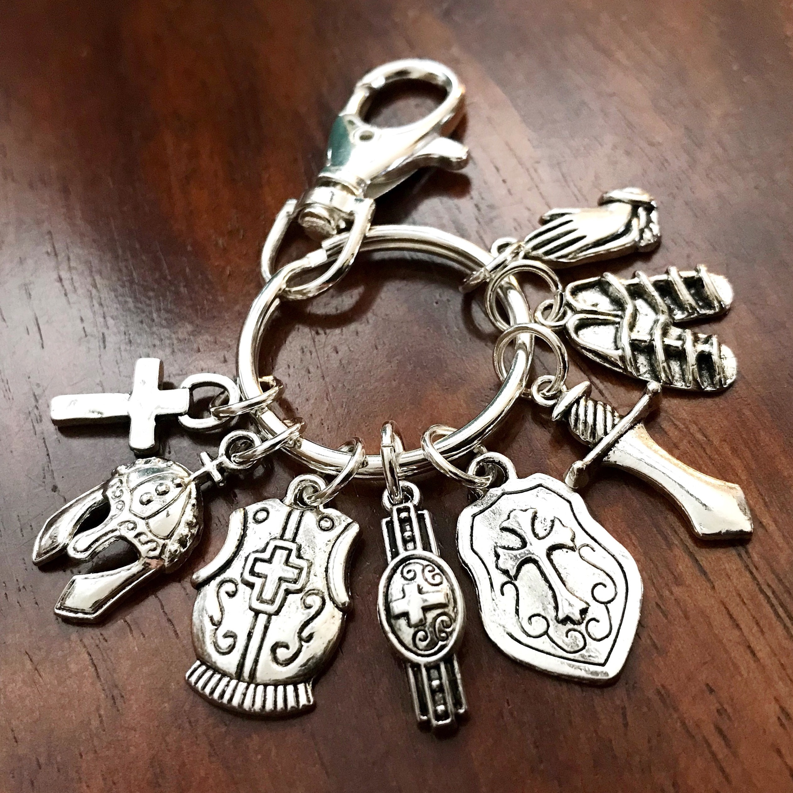 Shield and Sword Key Ring Armor of God Shield of Faith 