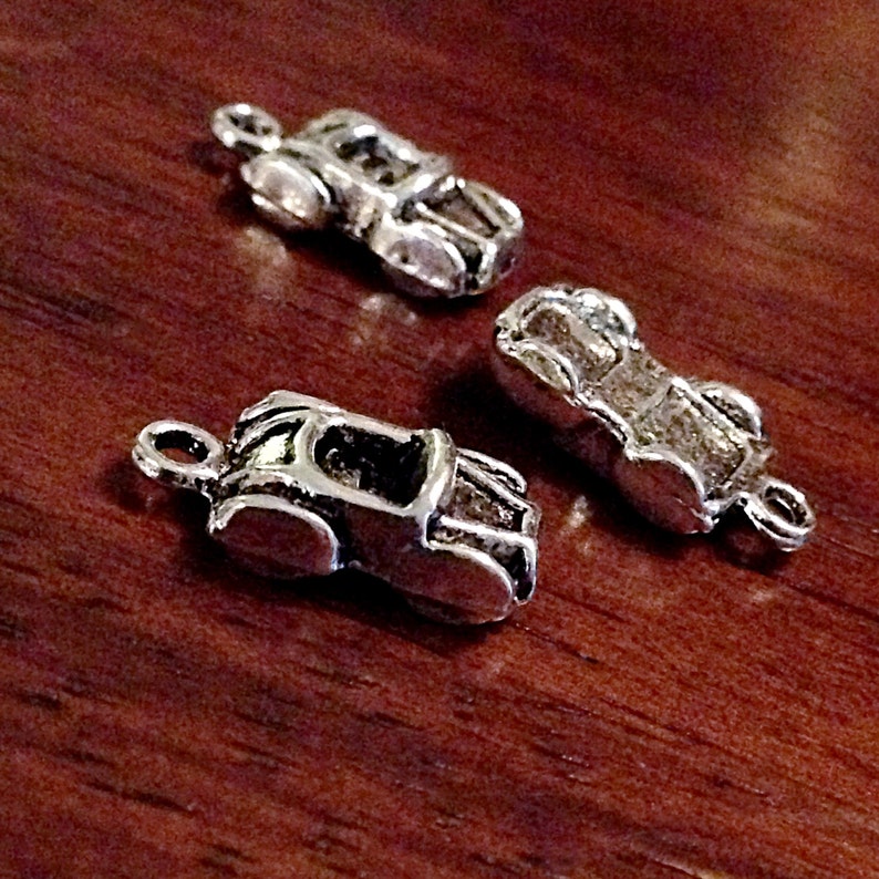 BULK 20 Car Charms Antique Silver Charms 3-D Race Car - Etsy