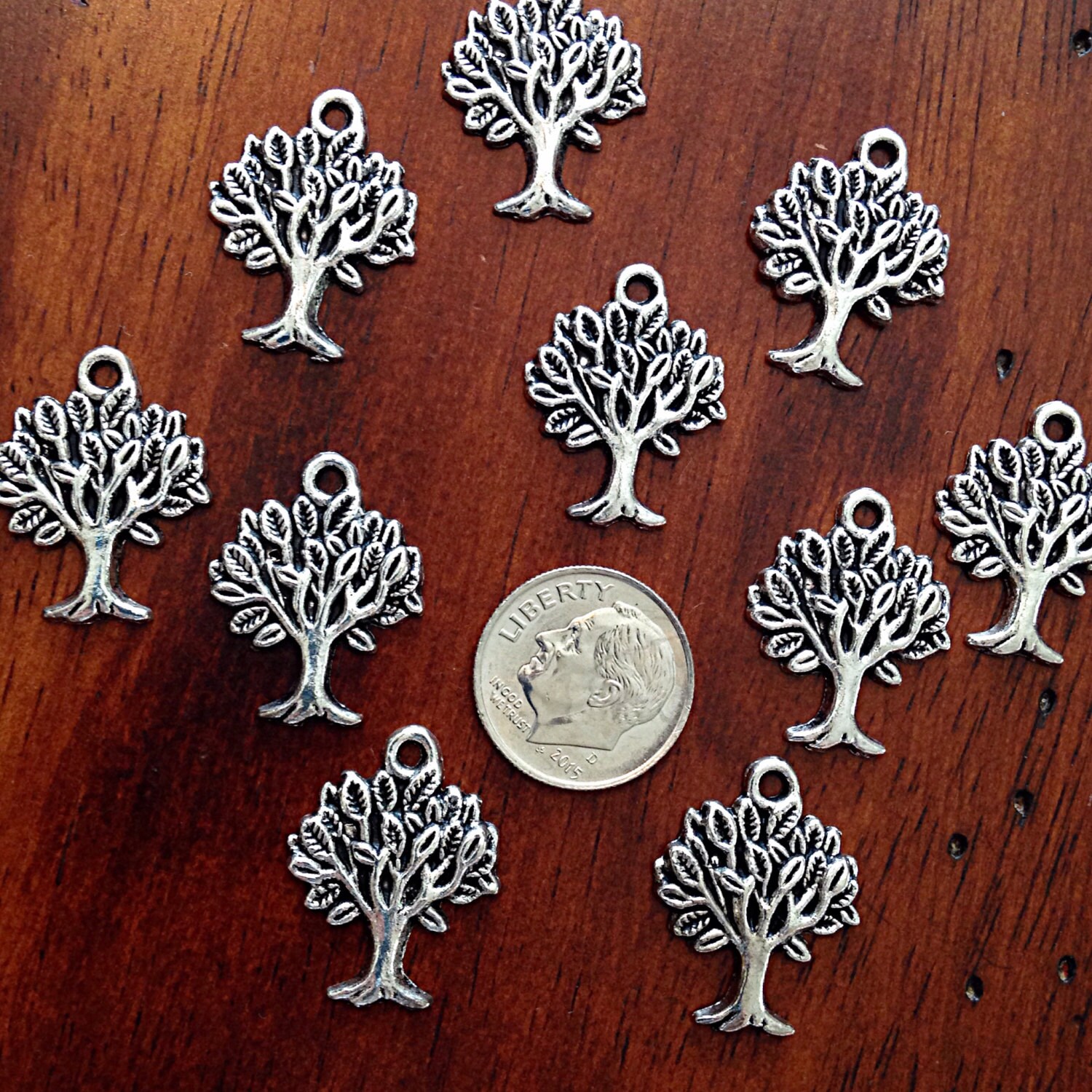 20pcs Tree Charms Tree of Life Antique Silver Charms Tree Etsy