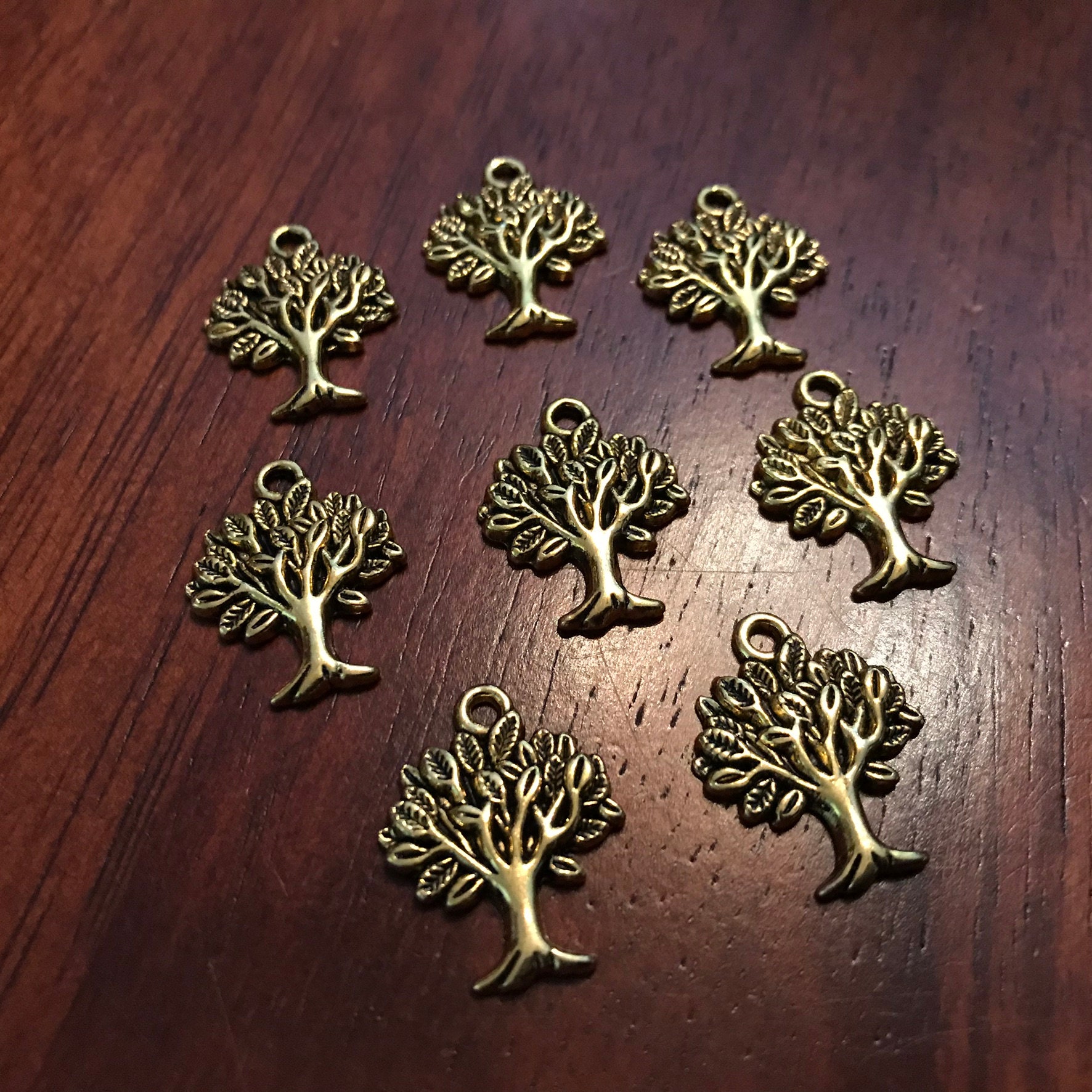 20pcs Tree Charms Tree of Life Antique Gold Charms Tree of Etsy