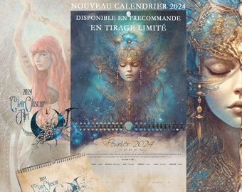 Calendrier illustré 2024 - Fantasy ClairObscur Art