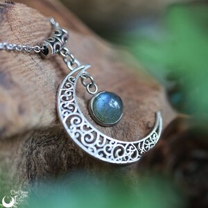 Labradorite necklace &quot;Luna&quot;, chain size of your choice