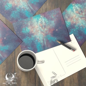 Carte postale au choix 10x15cm - Illustration fantasy et spirituelle Beyond our Dreams