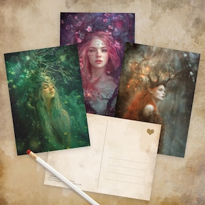 Cartolina a scelta 10x15cm - Illustrazione fantasy