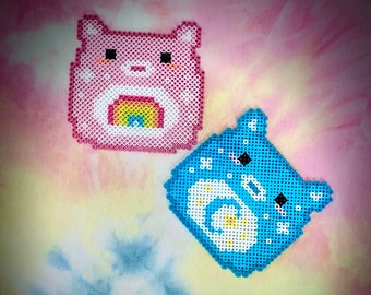 Care Bear “Squishmallow” - Perler Necklace