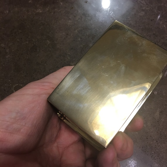 RESERVED! Solid Brass Trinket/Cuff link/Earring B… - image 8