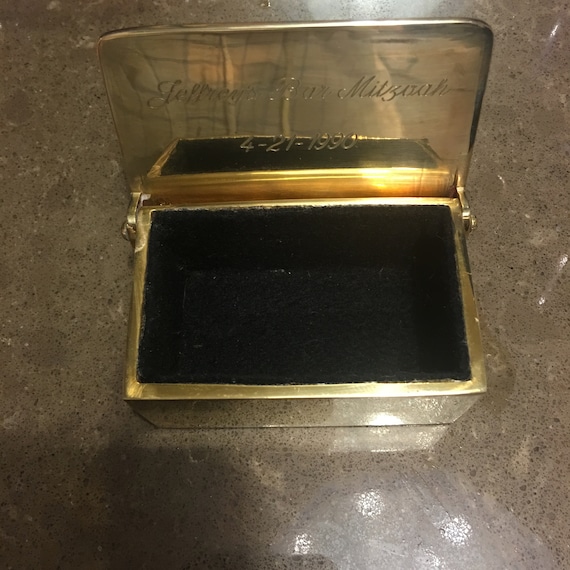 RESERVED! Solid Brass Trinket/Cuff link/Earring B… - image 3